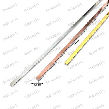 Şerit Pleksi Yapışkanlı Rose Ayna 1 cm