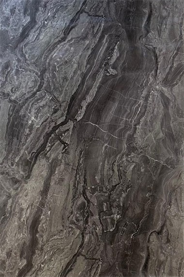 Siyah Antrasit Mermer Desenli Pvc Duvar Paneli 122*244cm