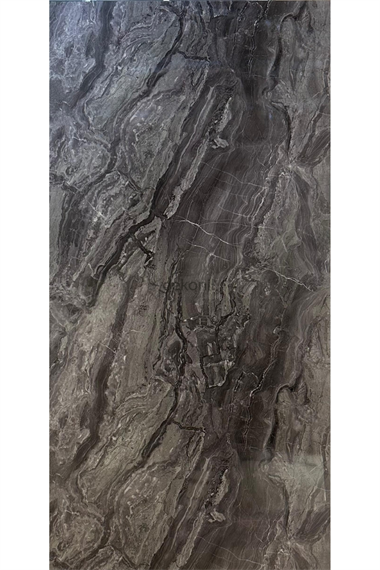 Siyah Antrasit Mermer Desenli Pvc Duvar Paneli 122*244cm