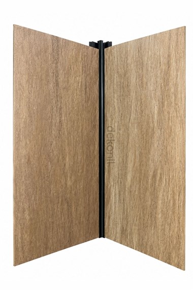 Siyah İç Köşe Alüminyum Profil 270 cm – Bambu ve PVC Foam Duvar Paneli Uyumlu