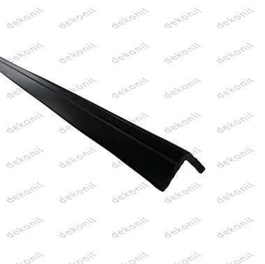 Black Wainscoting Outer Corner Profile 3.5 cm