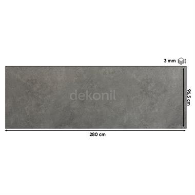 SPC Duvar Paneli Gri Beton Desenli 96,5*280 cm (2,70 m²)