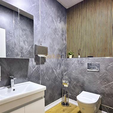 SPC Duvar Paneli Gri - Beyaz Mermer Desenli 96,5*280 cm (2,70 m²)