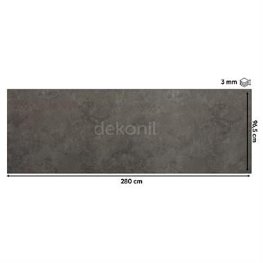 SPC Duvar Paneli Koyu Gri Beton Desenli 96,5*280 cm (2,70 m²)