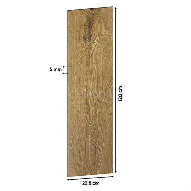 SPC Parke Doğal Meşe Desenli – Su Geçirmez Zemin Paneli 22,8*120 cm (Paket: 9 Adet / 2,5 m²)