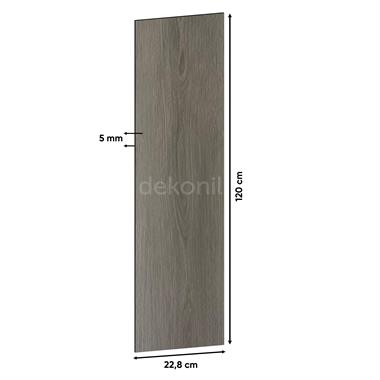 SPC Parke Duman Meşe Desenli – Su Geçirmez Zemin Paneli 22,8*120 cm (Paket: 9 Adet / 2,50 m²)
