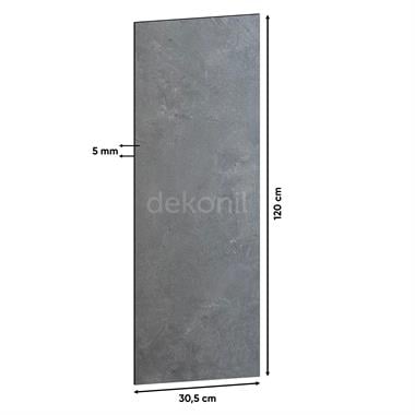 SPC Parke Gri Beton Desenli – Su Geçirmez Zemin Paneli 30,5*120 cm (Paket: 6 Adet / 2,23 m²)