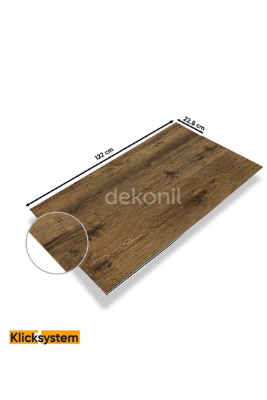 SPC Parke Rustik – Su Geçirmez Zemin Paneli 22,8*122 cm 1 m²