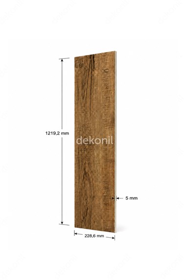 SPC Parke Rustik – Su Geçirmez Zemin Paneli 22,8*122 cm 1 m²