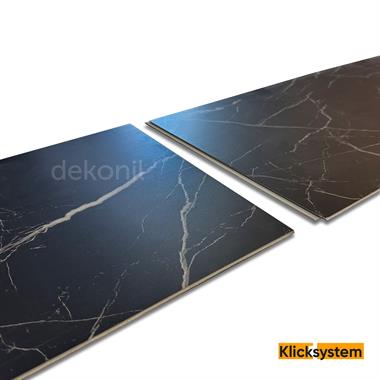 SPC Parke Siyah Mermer Desenli – Su Geçirmez Zemin Paneli 30,5*120 cm (Paket: 6 Adet / 2,23 m²)