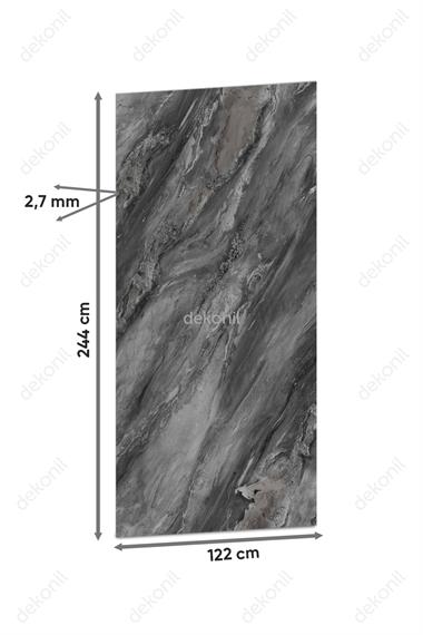 Sülfür Mermer Desenli Pvc Duvar Paneli 122*244cm