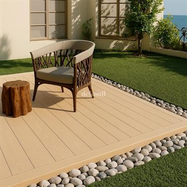 Teak Kompozit Zemin Deck L Köşe Kapama Profili 4*6 cm