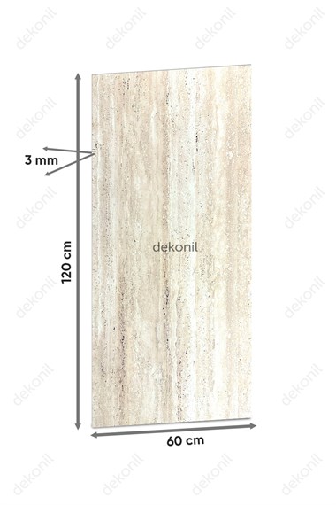 Toscana Traverten Flex Stone İnce Esnek Doğal Taş Panel 60*120 cm