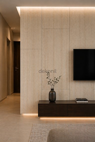 Toscana Traverten Flex Stone İnce Esnek Doğal Taş Panel 60*120 cm