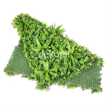 Yapay Bitki & Çiçek Dikey Bahçe Paneli 100*100 cm 1010