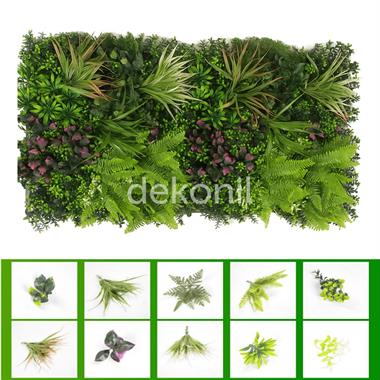 Yapay Bitki & Çiçek Dikey Bahçe Paneli 50*100cm 5042