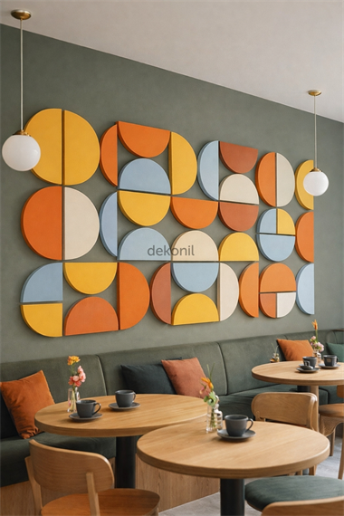 Yarım Oval MDF Duvar Paneli 39*79 cm