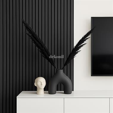 Yeni Nesil Lambri Duvar Paneli Antrasit 60*275 cm