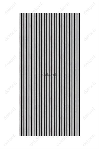 Yeni Nesil Lambri Duvar Paneli Beyaz Gri 100*275 cm