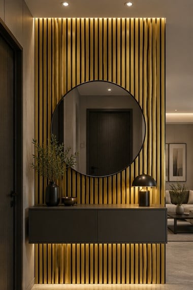 Yeni Nesil Lambri Duvar Paneli Gold 60*275 cm