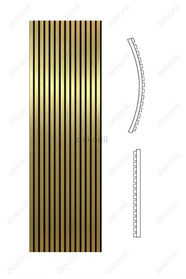 Yeni Nesil Lambri Duvar Paneli Gold 60*275 cm