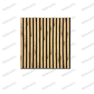 Yeni Nesil Lambri Duvar Paneli Meşe 60*60 cm
