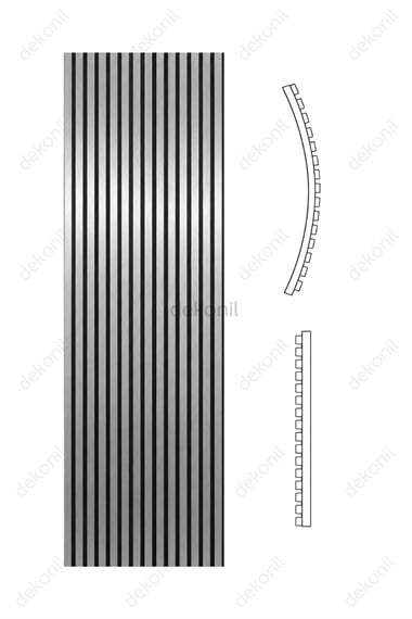 Yeni Nesil Lambri Duvar Paneli Silver 60*275 cm
