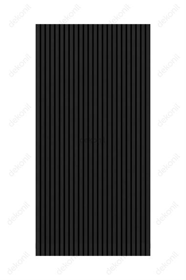 Yeni Nesil Lambri Duvar Paneli Siyah 100*275 cm