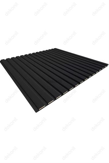 Yeni Nesil Lambri Duvar Paneli Siyah 60*60 cm