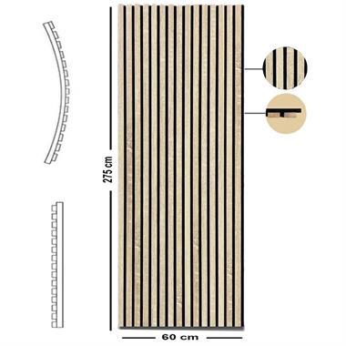 Yeni Nesil Lambri Duvar Paneli Sonoma 60*275 cm