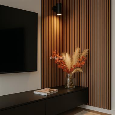 Yeni Nesil Lambri Duvar Paneli Teak 60*275 cm