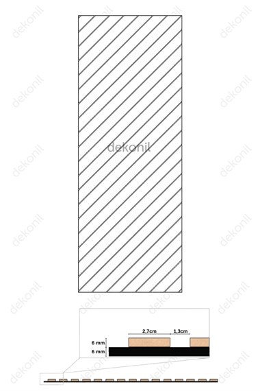 Yeni Nesil Lambri Nova Duvar Paneli Teak 60*275 cm