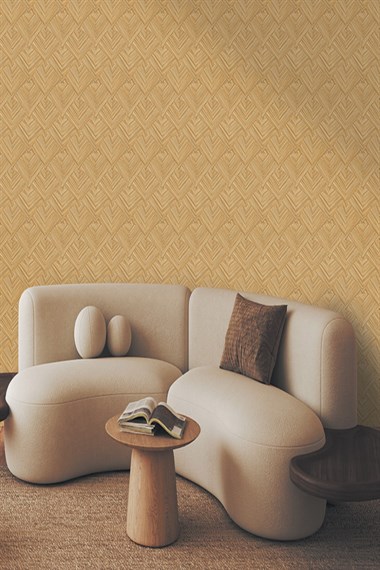 Natural Geometrik Desenli Duvar Kağıdı Z48401