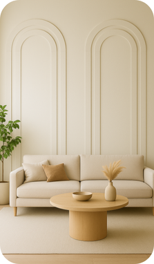 MDF Oval Duvar Çıtası