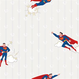Adawall Ada Kids Süperman Bulut Desenli Çocuk Odası Duvar Kağıdı 8915-1