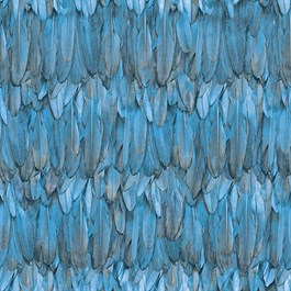 Adawall Tropicano 9913-3 Mavi Tüy Desenli Duvar Kağıdı