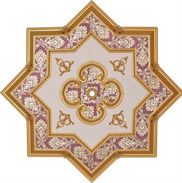Altın Bordo Yıldız Saray Tavan 150 cm