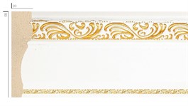 Beyaz Altın Ahşapiyer Süpürgelik Kenar Profil 8,5*290 cm