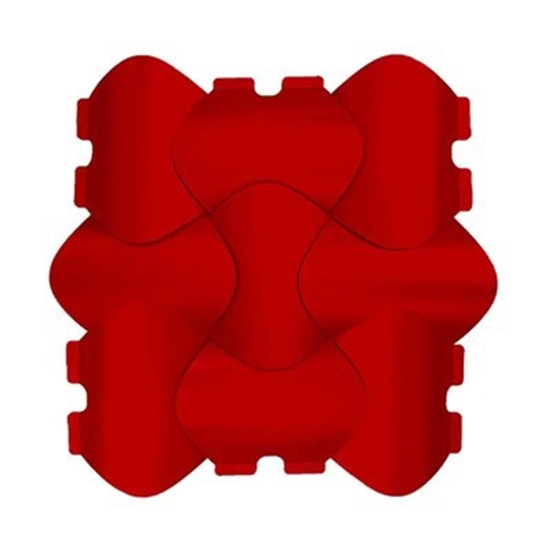 3D Venus Wall Panel Red