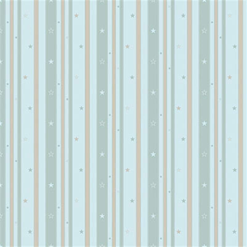 Adawall Ada Kids Mavi Yıldız Desenli Çocuk Odası Duvar Kağıdı 8928-2