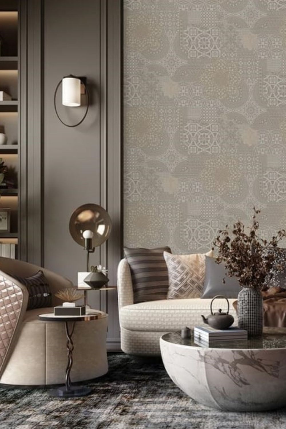 Adawall Dante Geometrik Duvar Kağıdı 1409-4