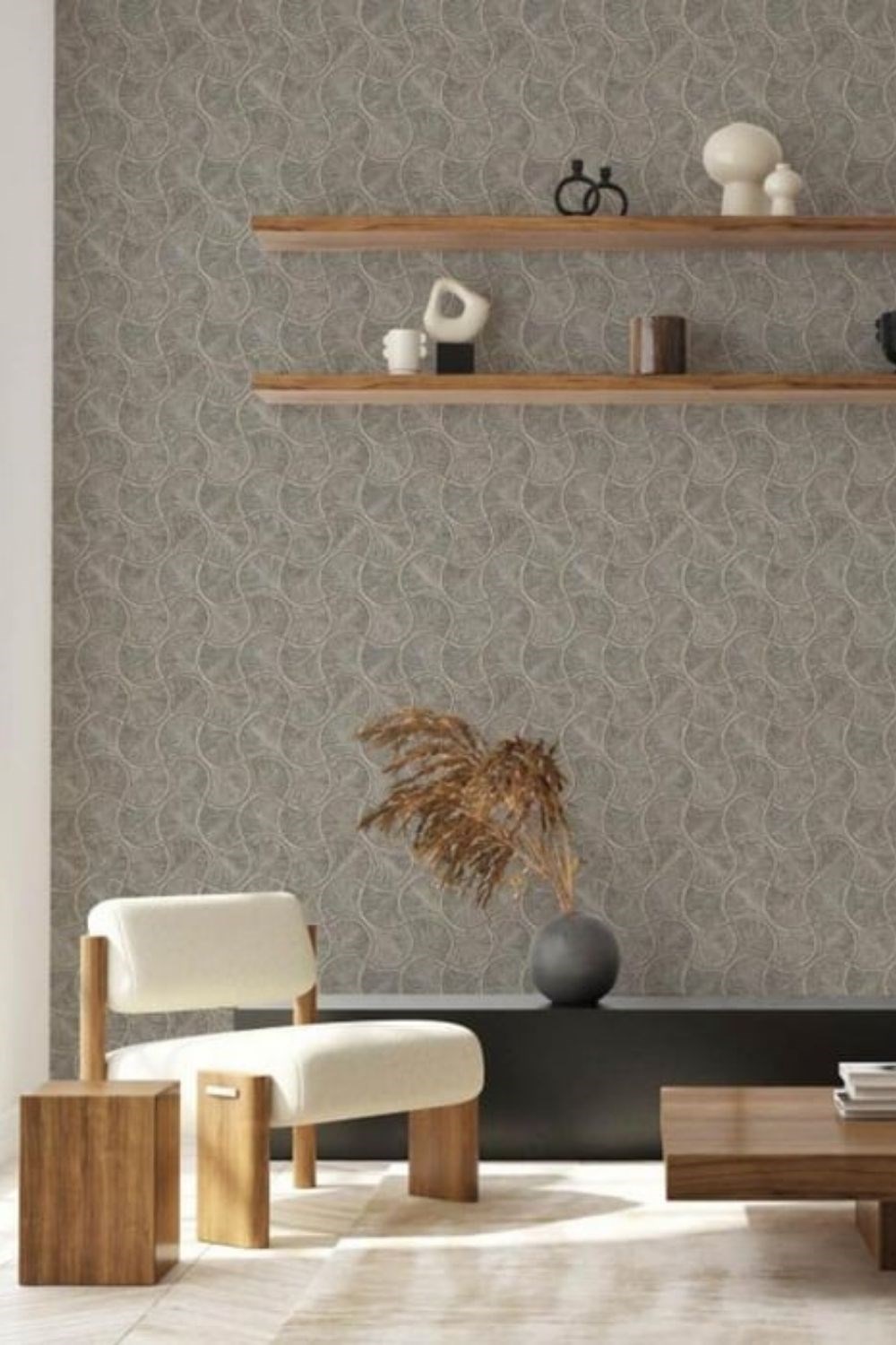 Adawall Omega Geometrik Desenli Duvar Kağıdı 23201-5