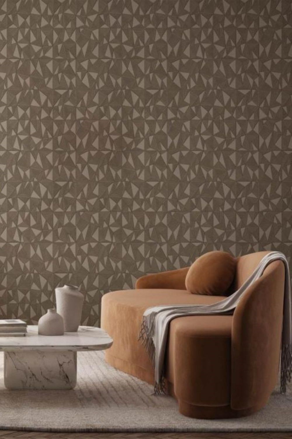 Adawall Omega Geometrik Desenli Duvar Kağıdı 23204-4