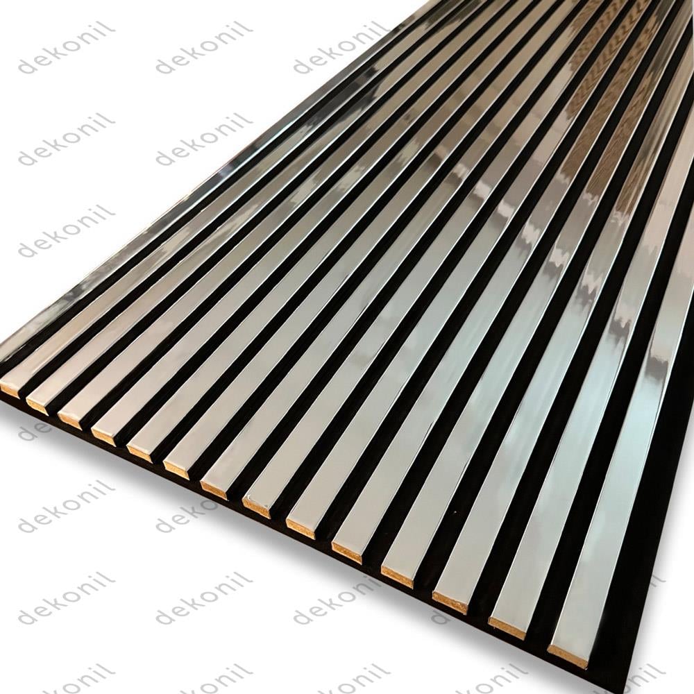 Akustik Lambri Duvar Paneli Silver 60*280 cm