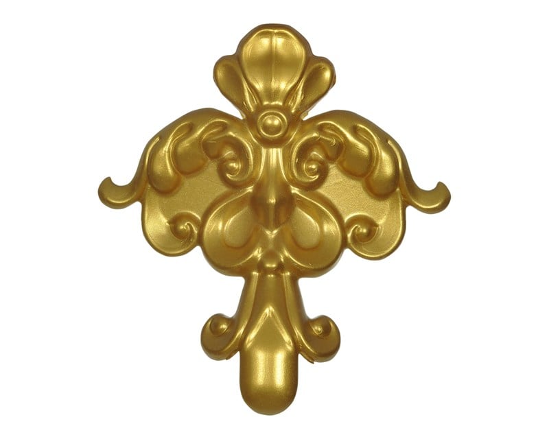 زخارف خارجية من الجبس الذهبي 13*13 سم