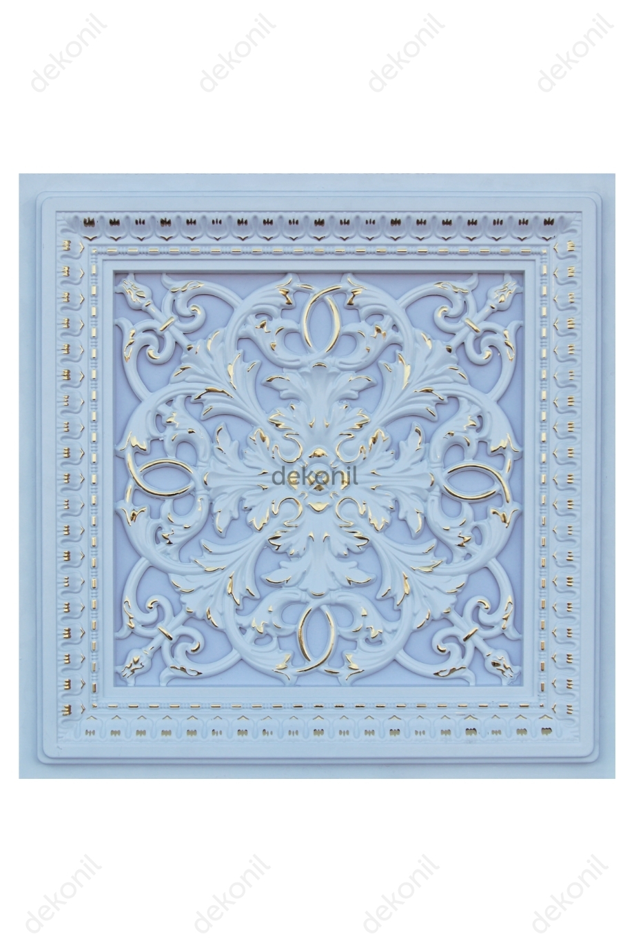 Avangarde Beyaz Altın Pvc Tavan Paneli 60*60 cm