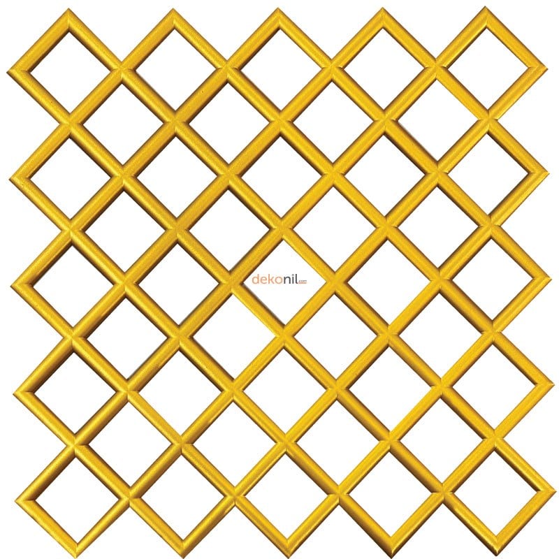 لوحة سقف وحائط ذهبية منقوشة بالماس 50 سم