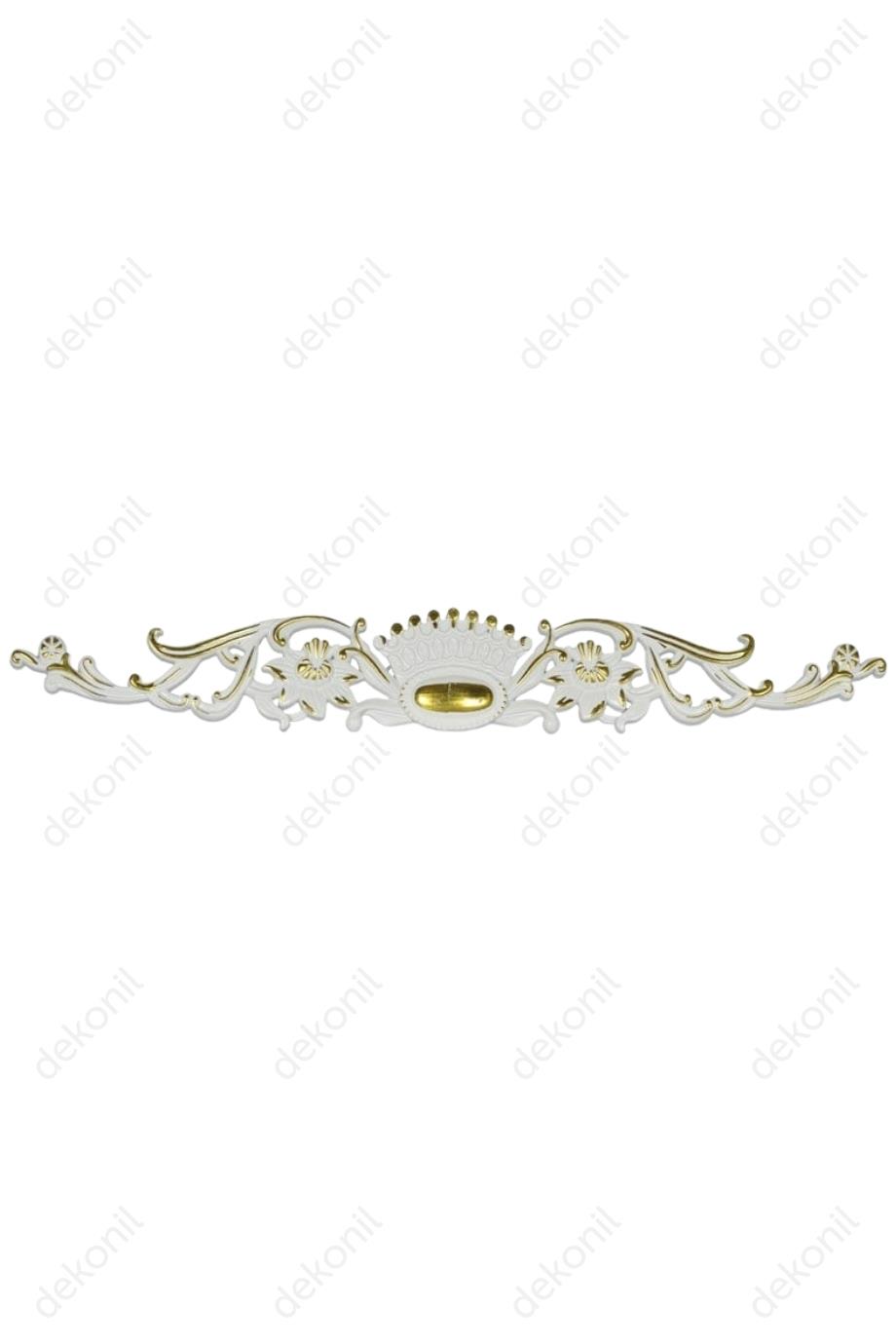 تاج باب صغير من الذهب الأبيض 34.5*5 سم