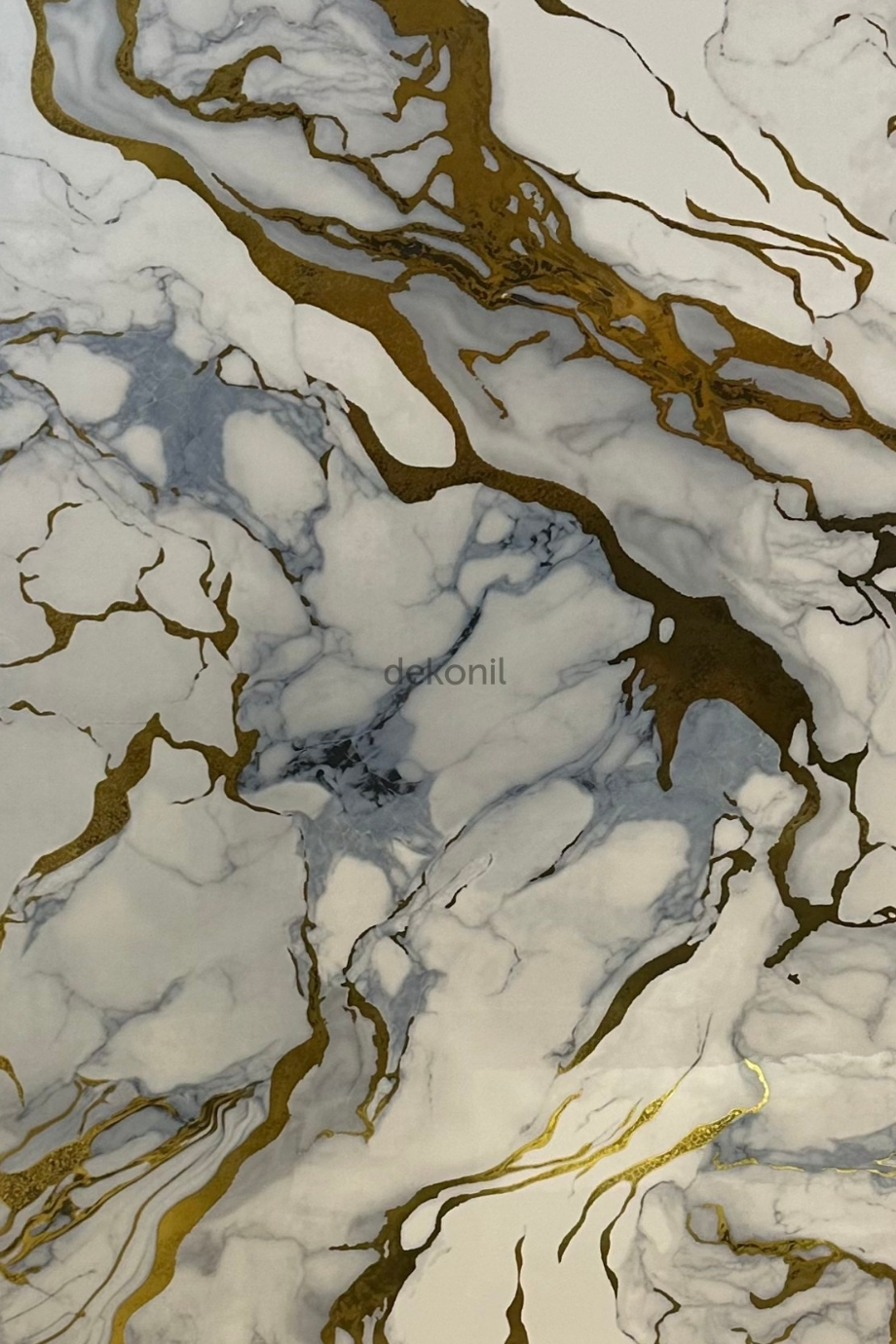 Beyaz Altın Mermer Desenli Pvc Duvar Paneli 122*244cm
