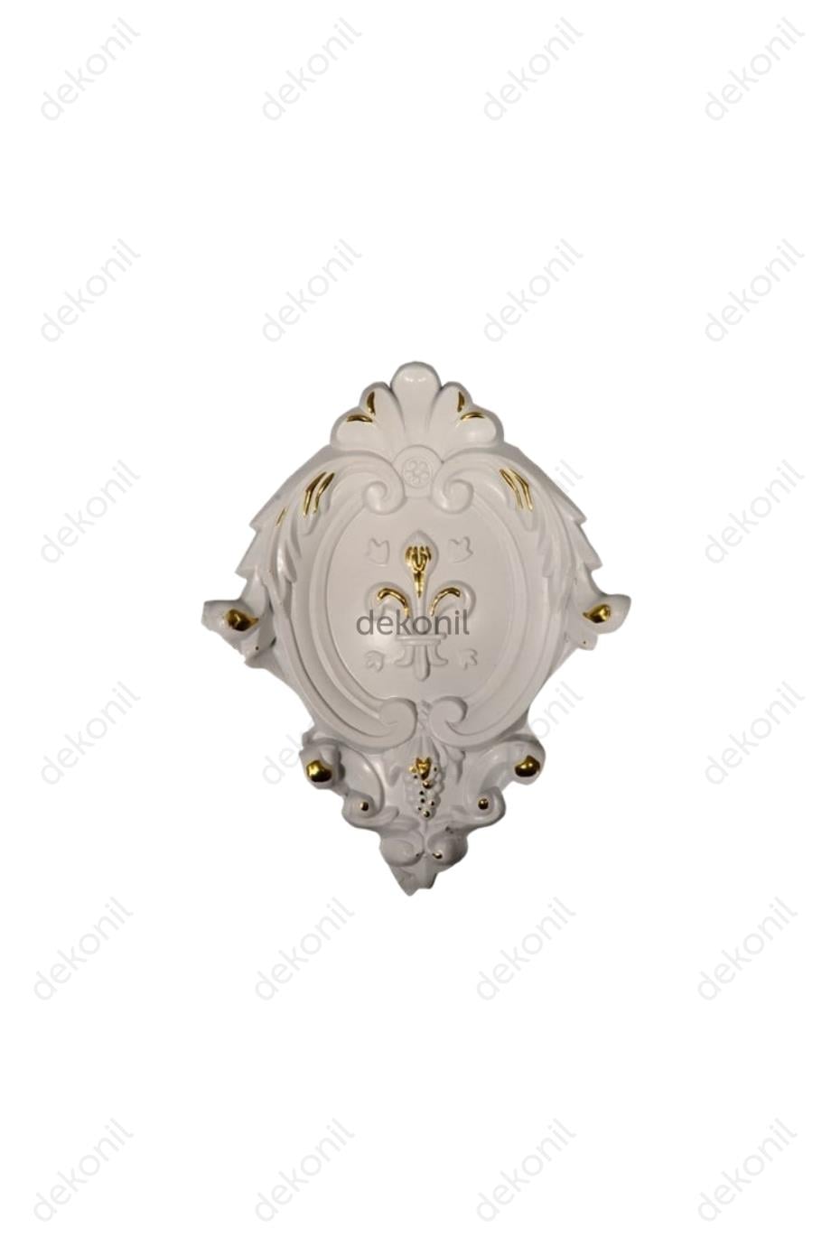 Beyaza Altın Kartonpiyer İç Köşe Motif 17*13 cm
